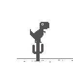 High Quality chrome dino penetrated by cactus Blank Meme Template