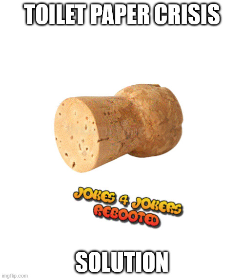 Crisis Solution | TOILET PAPER CRISIS; SOLUTION | image tagged in memes,funny,laughing villains,jokes | made w/ Imgflip meme maker