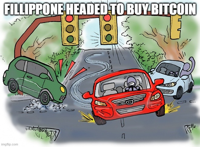 FILLIPPONE HEADED TO BUY BITCOIN | made w/ Imgflip meme maker