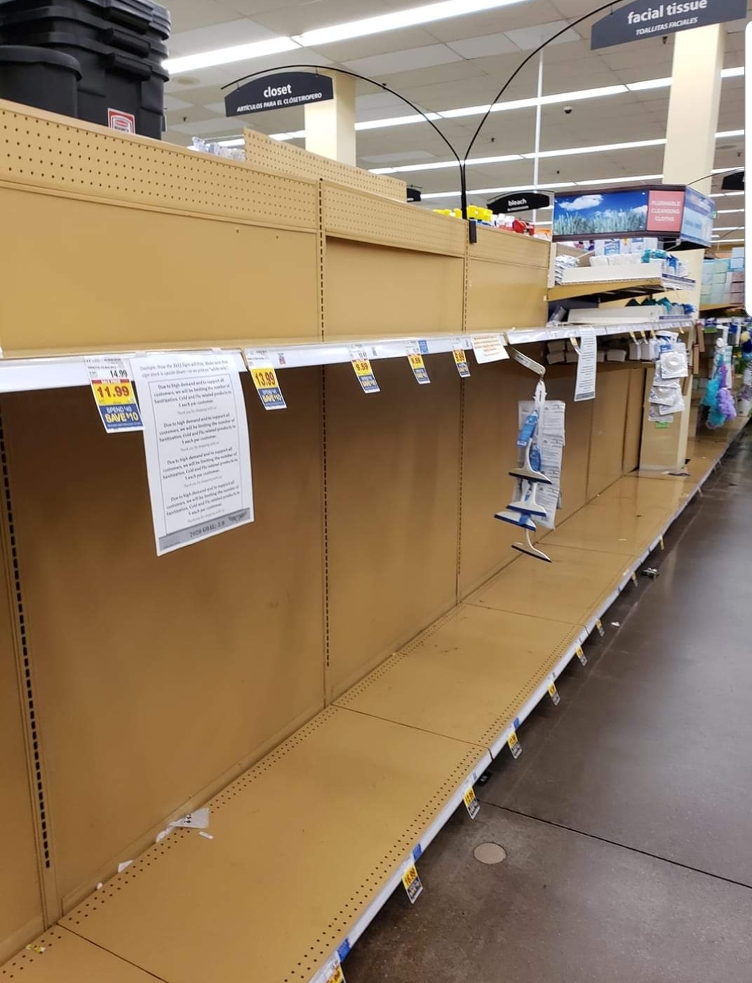 Corona empty shelves Blank Meme Template