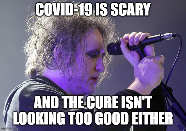 covid-19 is scary | COVID-19 IS SCARY; AND THE CURE ISN'T LOOKING TOO GOOD EITHER | image tagged in corona virus,covid-19,the cure,cure | made w/ Imgflip meme maker