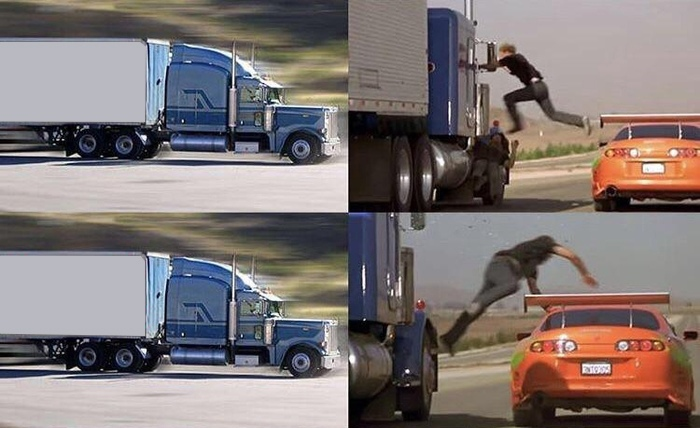 Truck Fast And Furious Blank Meme Template