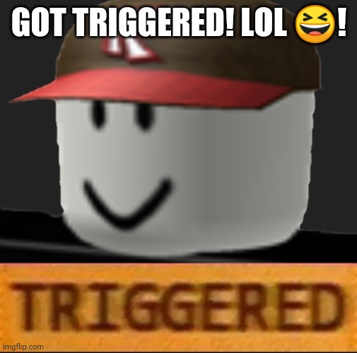 Roblox Triggered | GOT TRIGGERED! LOL ?! | image tagged in roblox triggered | made w/ Imgflip meme maker