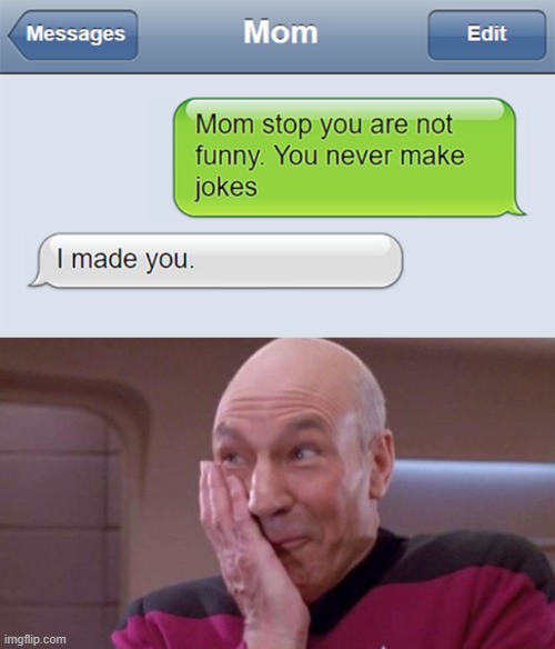 image tagged in memes,funny,funny memes,picard oops,texts,funny texts | made w/ Imgflip meme maker