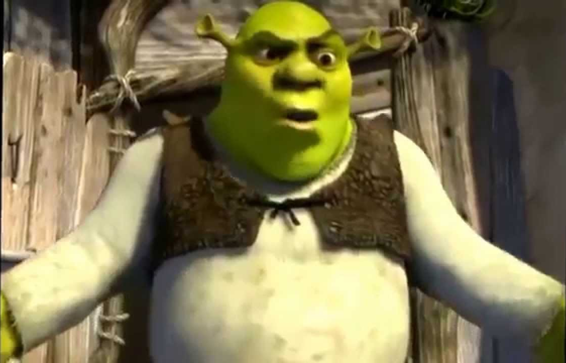 High Quality Shrek What are you doing in my swamp Blank Meme Template
