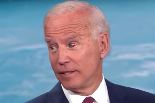 Red Eye Biden Blank Meme Template