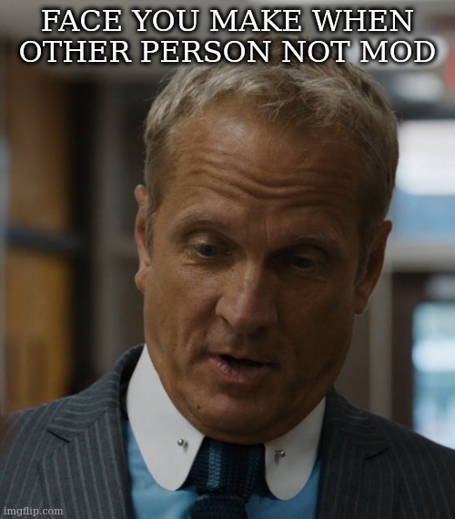That Face when you Mistake | FACE YOU MAKE WHEN OTHER PERSON NOT MOD | image tagged in that face when you mistake | made w/ Imgflip meme maker