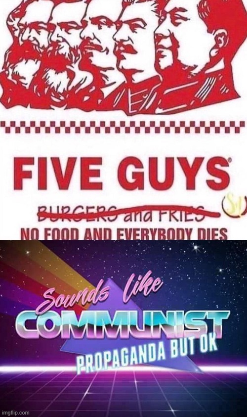 Oh okay | image tagged in sounds like communist propaganda,i dunno,communism,food,death | made w/ Imgflip meme maker