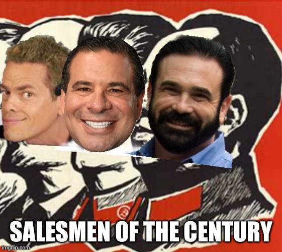 Salesmen of the century | SALESMEN OF THE CENTURY | image tagged in billy mays,phil swift | made w/ Imgflip meme maker