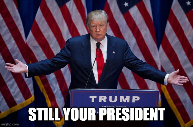 Donald Trump | STILL YOUR PRESIDENT | image tagged in donald trump | made w/ Imgflip meme maker