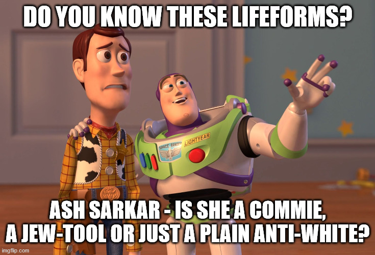X, X Everywhere | DO YOU KNOW THESE LIFEFORMS? ASH SARKAR - IS SHE A COMMIE, A JEW-TOOL OR JUST A PLAIN ANTI-WHITE? | image tagged in memes,x x everywhere | made w/ Imgflip meme maker