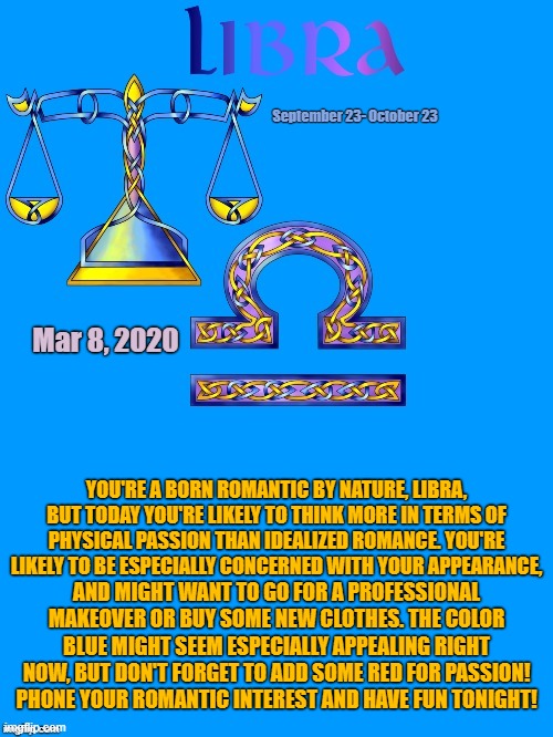 Libra Daily Horoscope Imgflip