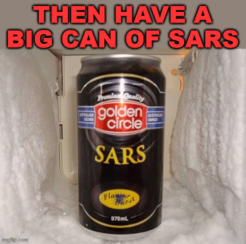 THEN HAVE A BIG CAN OF SARS | made w/ Imgflip meme maker