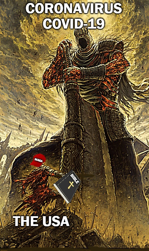 CORONAVIRUS COVID-19; MAGA; BIBLE; THE USA | image tagged in political meme | made w/ Imgflip meme maker