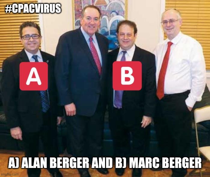 #CPACVIRUS; A) ALAN BERGER AND B) MARC BERGER | made w/ Imgflip meme maker