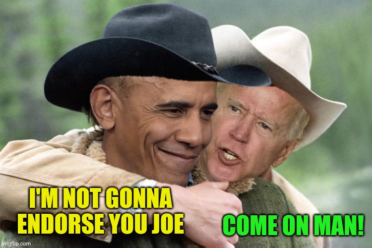 I'M NOT GONNA ENDORSE YOU JOE COME ON MAN! | made w/ Imgflip meme maker