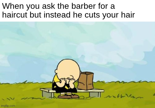 This happens often | When you ask the barber for a haircut but instead he cuts your hair | made w/ Imgflip meme maker