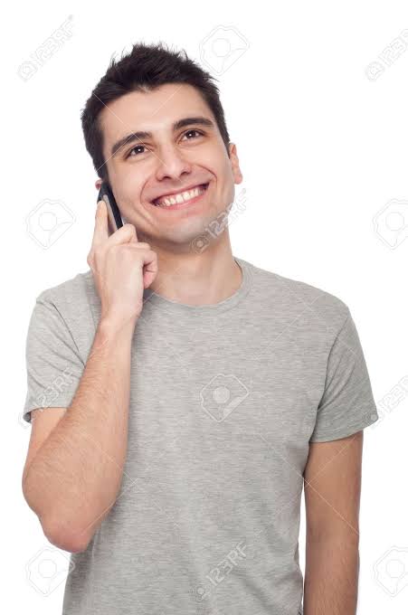 High Quality Man talking in phone Blank Meme Template