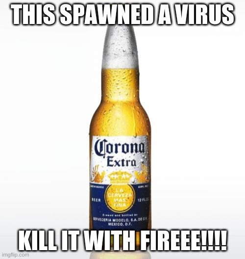 Corona Meme | THIS SPAWNED A VIRUS; KILL IT WITH FIREEE!!!! | image tagged in memes,corona | made w/ Imgflip meme maker