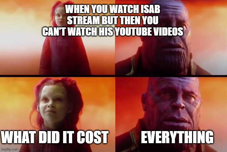 thanos what did it cost - Imgflip