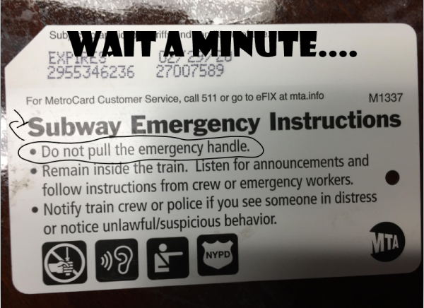 what to do in subway emergencies Blank Meme Template