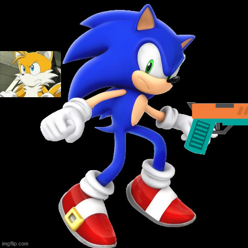 Slightly Angry Sonic? | image tagged in slightly angry sonic | made w/ Imgflip meme maker