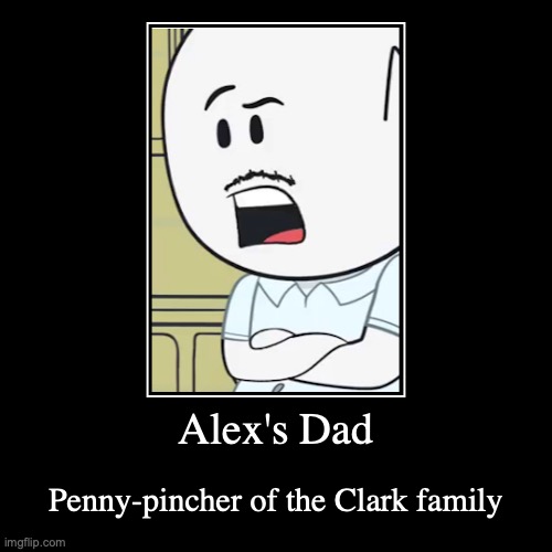 Alex's Dad | image tagged in funny,demotivationals,alex clark,youtube | made w/ Imgflip demotivational maker