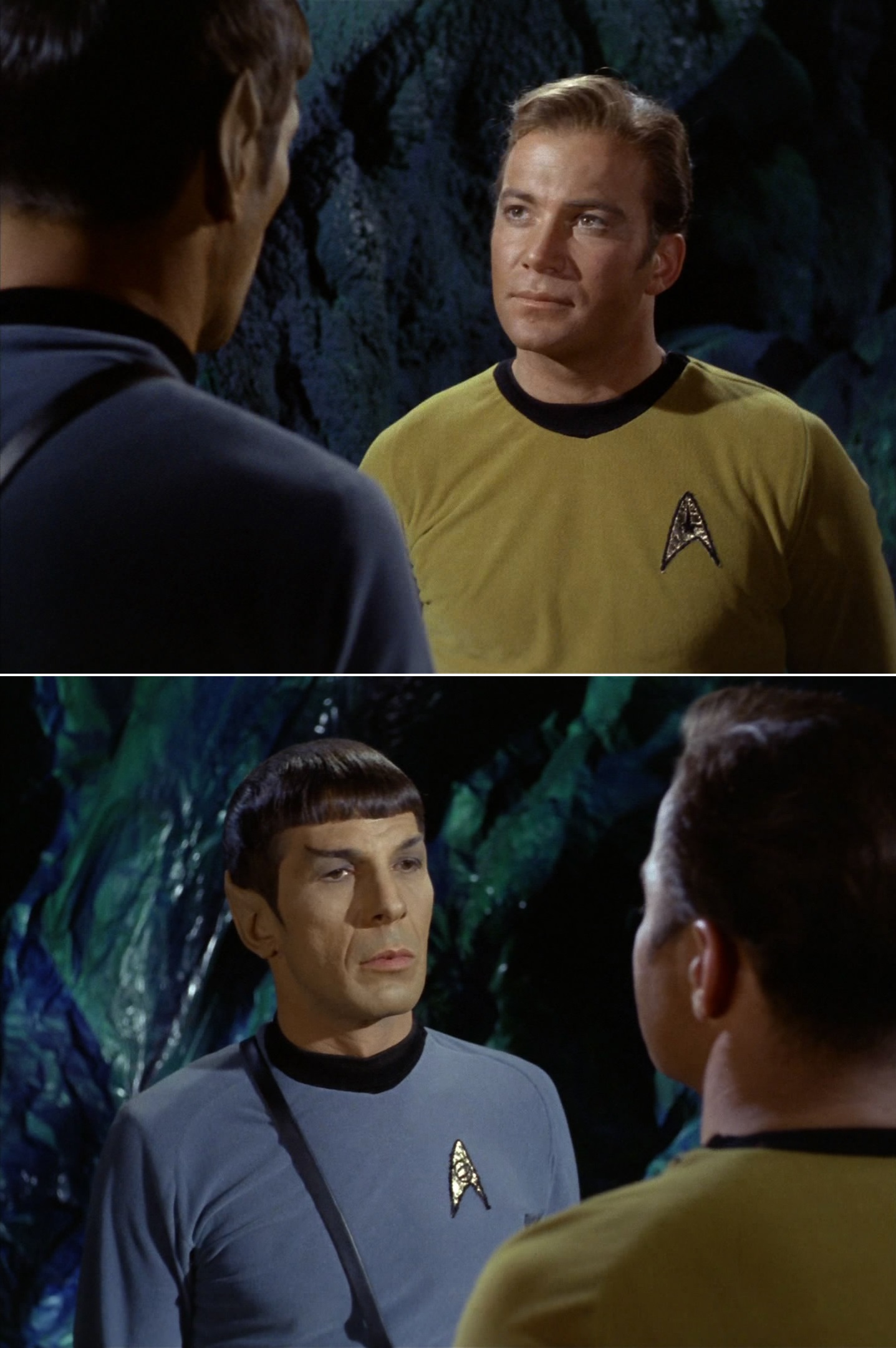 High Quality Kirk Spock Devil in the Dark Blank Meme Template