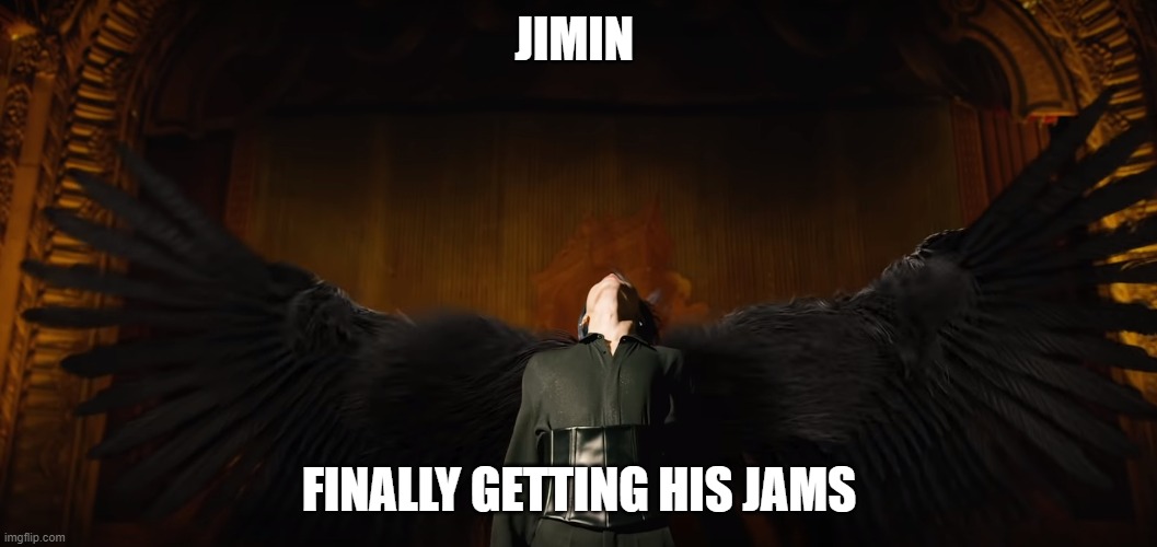 jimins jams | JIMIN; FINALLY GETTING HIS JAMS | image tagged in jimin,bts | made w/ Imgflip meme maker