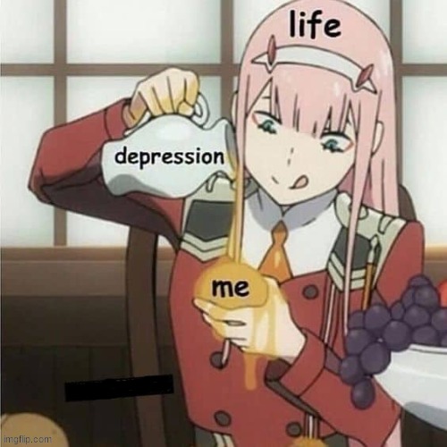 image tagged in anime,depression | made w/ Imgflip meme maker