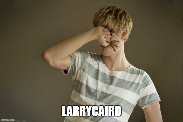 Punching Yourself In The Face | LARRYCAIRD | image tagged in punching yourself in the face | made w/ Imgflip meme maker