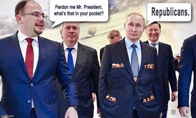 Are you just happy to see me or... | image tagged in putin,gop | made w/ Imgflip meme maker