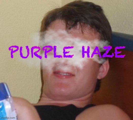 10 Guy Meme | PURPLE HAZE | image tagged in memes,10 guy | made w/ Imgflip meme maker