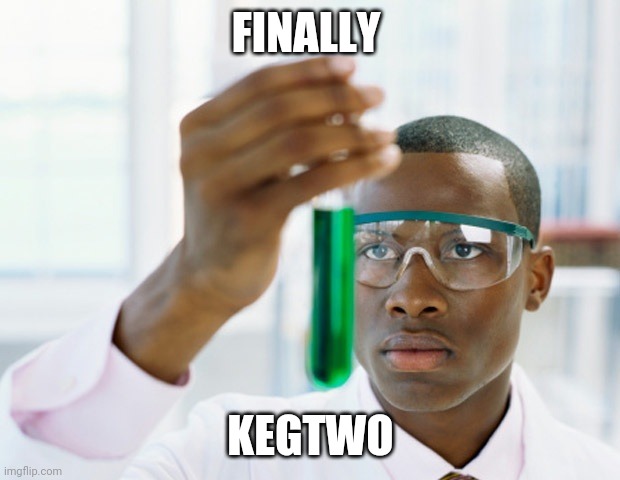 Black Scientist (Finally Xium) | FINALLY; KEGTWO | image tagged in black scientist finally xium | made w/ Imgflip meme maker