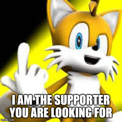 I AM THE SUPPORTER YOU ARE LOOKING FOR | made w/ Imgflip meme maker