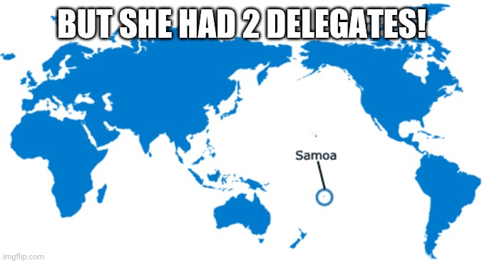 BUT SHE HAD 2 DELEGATES! | made w/ Imgflip meme maker