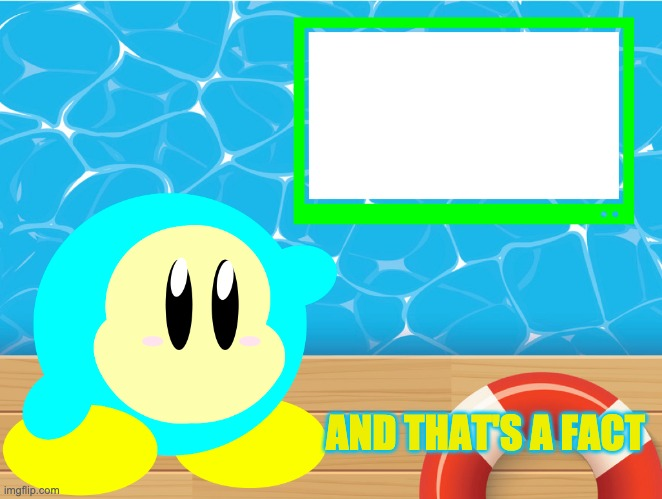 High Quality And that's a fact Aqua Blank Meme Template