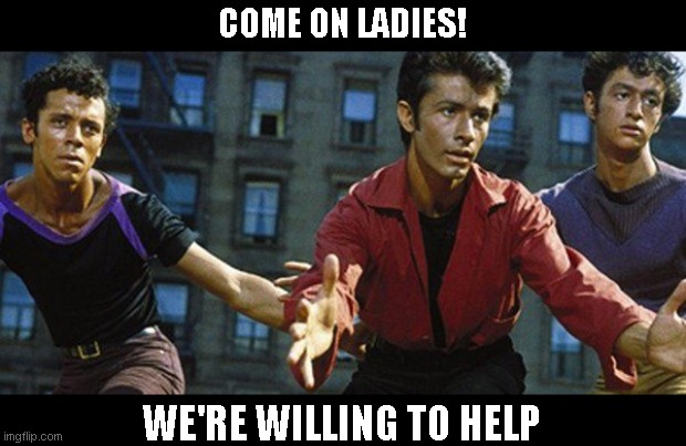 COME ON LADIES! WE'RE WILLING TO HELP | made w/ Imgflip meme maker