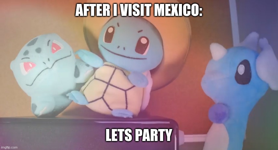 MandJTV pokemon talk | AFTER I VISIT MEXICO:; LETS PARTY | image tagged in mandjtv pokemon talk | made w/ Imgflip meme maker