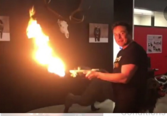 Elon Musk Flamethrower Blank Template Imgflip