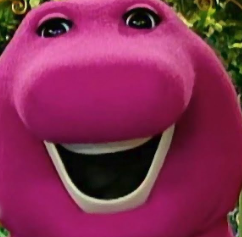 Barney the dino Blank Meme Template