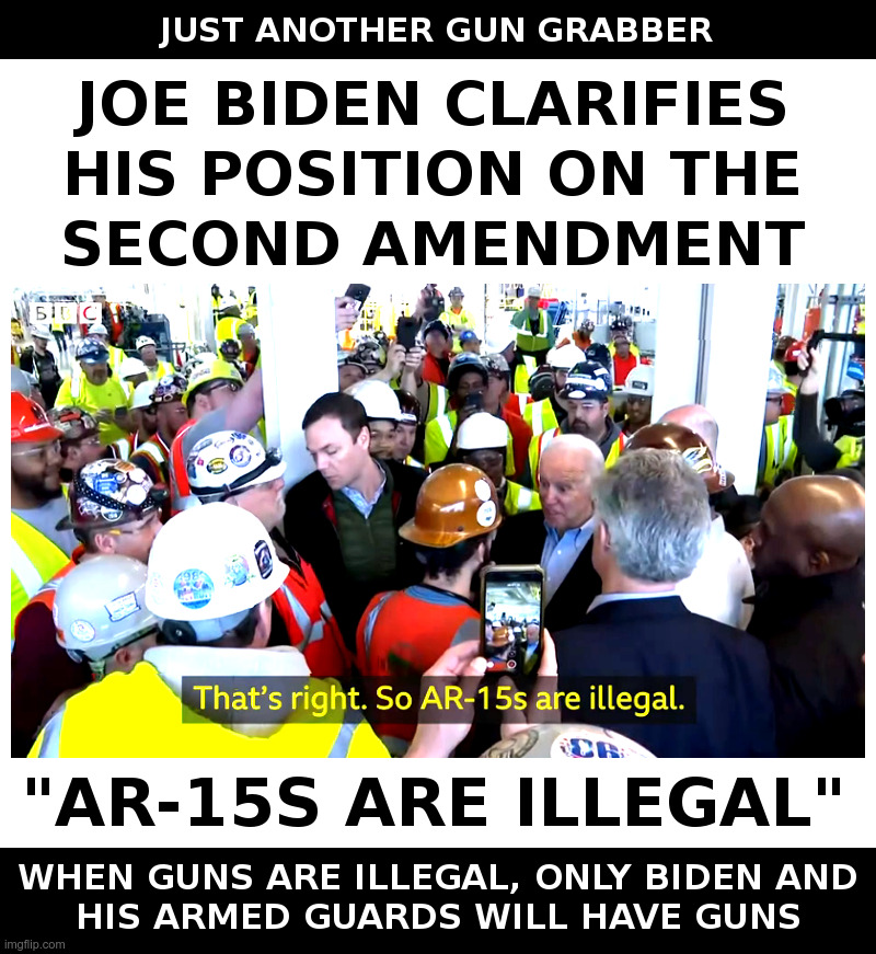 Joe Biden: Just Another Gun Grabber | image tagged in joe biden,michigan,factory,bbc,video,gun control | made w/ Imgflip meme maker