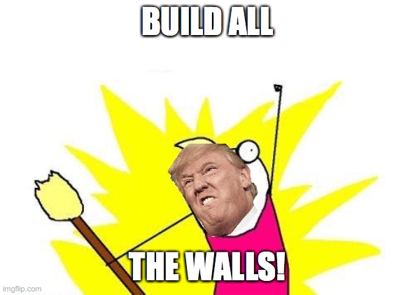 X All The Y Meme | BUILD ALL; THE WALLS! | image tagged in memes,x all the y | made w/ Imgflip meme maker