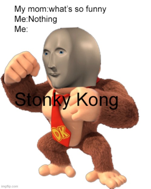 Stonky Kong | image tagged in meme man,video games,crossover,funny | made w/ Imgflip meme maker