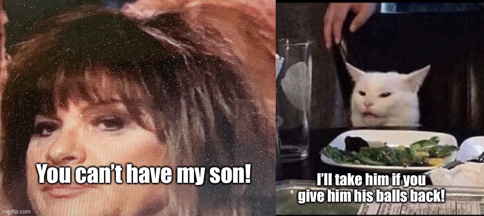 BachelorBarb | You can’t have my son! I’ll take him if you give him his balls back! | image tagged in bachelor | made w/ Imgflip meme maker