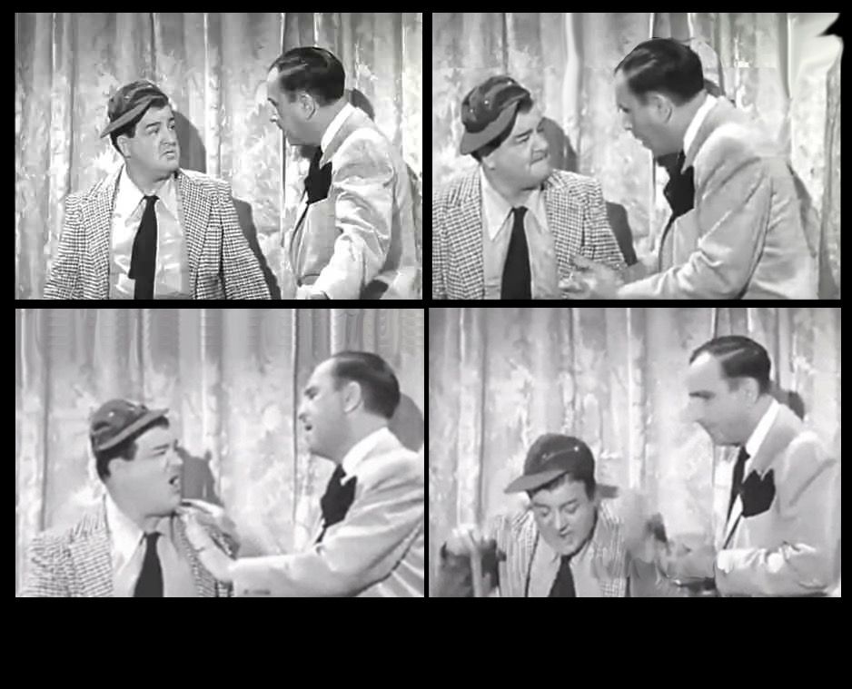 High Quality Abbott and Costello Arguing Blank Meme Template