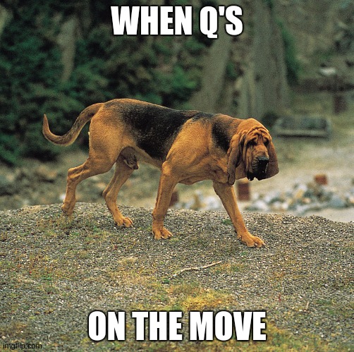 Q | WHEN Q'S; ON THE MOVE | image tagged in government corruption,the great awakening,police,bankers,the hound,bbc newsflash | made w/ Imgflip meme maker