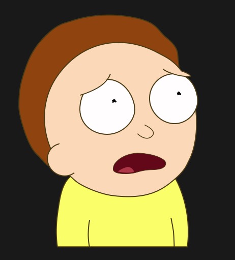 High Quality Worried Morty Blank Meme Template