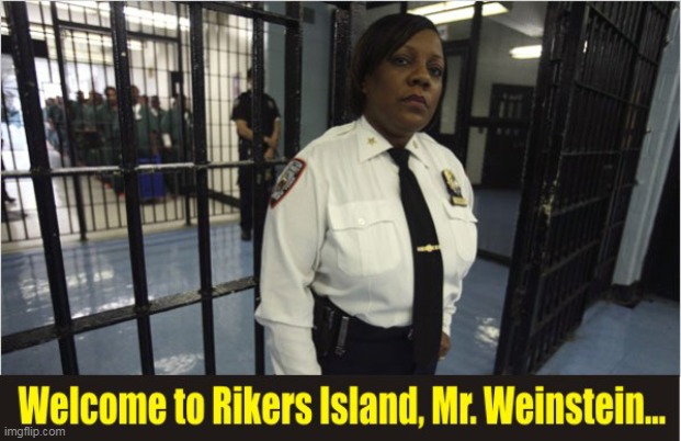 Come Aboard...We're Expecting Youuuuuu! | image tagged in harvey weinstein,rapist,rikers island,prison | made w/ Imgflip meme maker