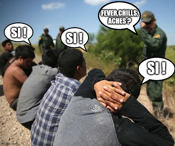 yep | FEVER,CHILLS, ACHES ? SI ! SI ! SI ! | image tagged in democrats,border wall,bernie sanders | made w/ Imgflip meme maker
